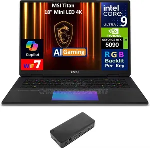 New Laptop MSI GT63 Titan 8RF 64GB Intel Core Ultra 9 SSD 4T