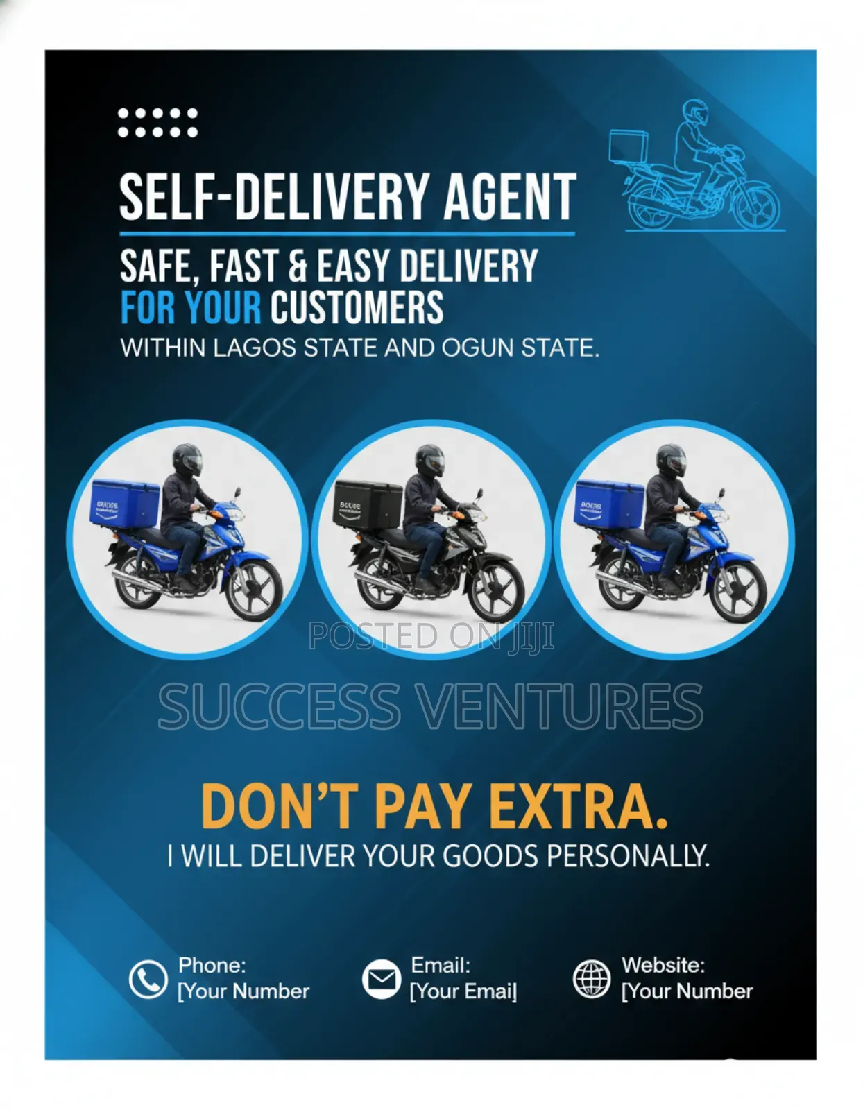 Self Delivery Agent in Ogun and Lagos