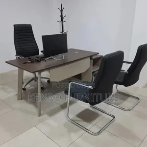 Executive Office Desk With Chairs