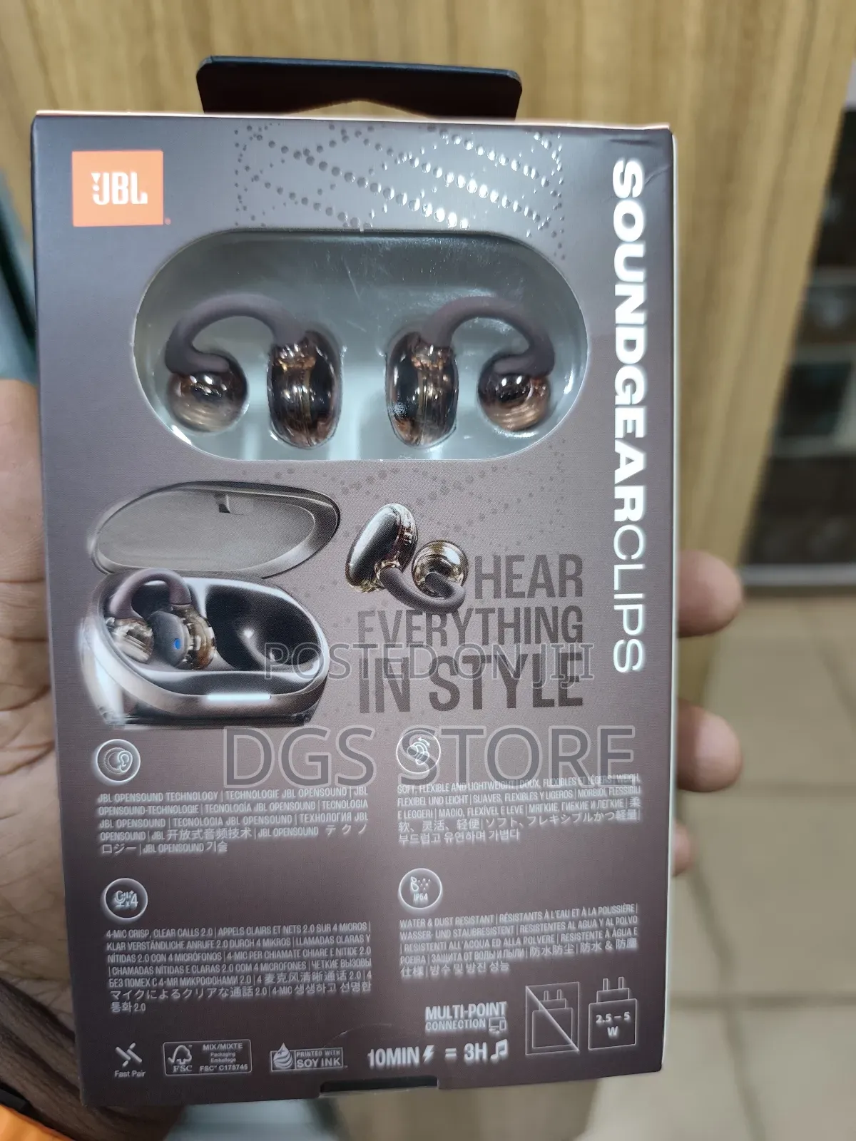 JBL Soundgear Clips Bluetooth Earbuds