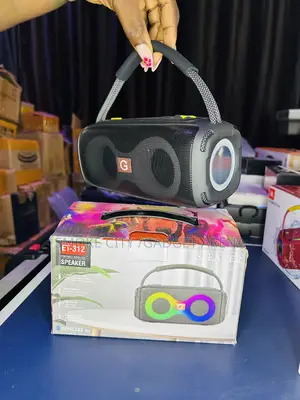 Et-312 Bluetooth Wireless Speaker Available in Black and Red Color