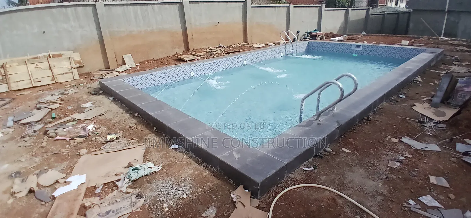 Swimming Pool With Pool Cover