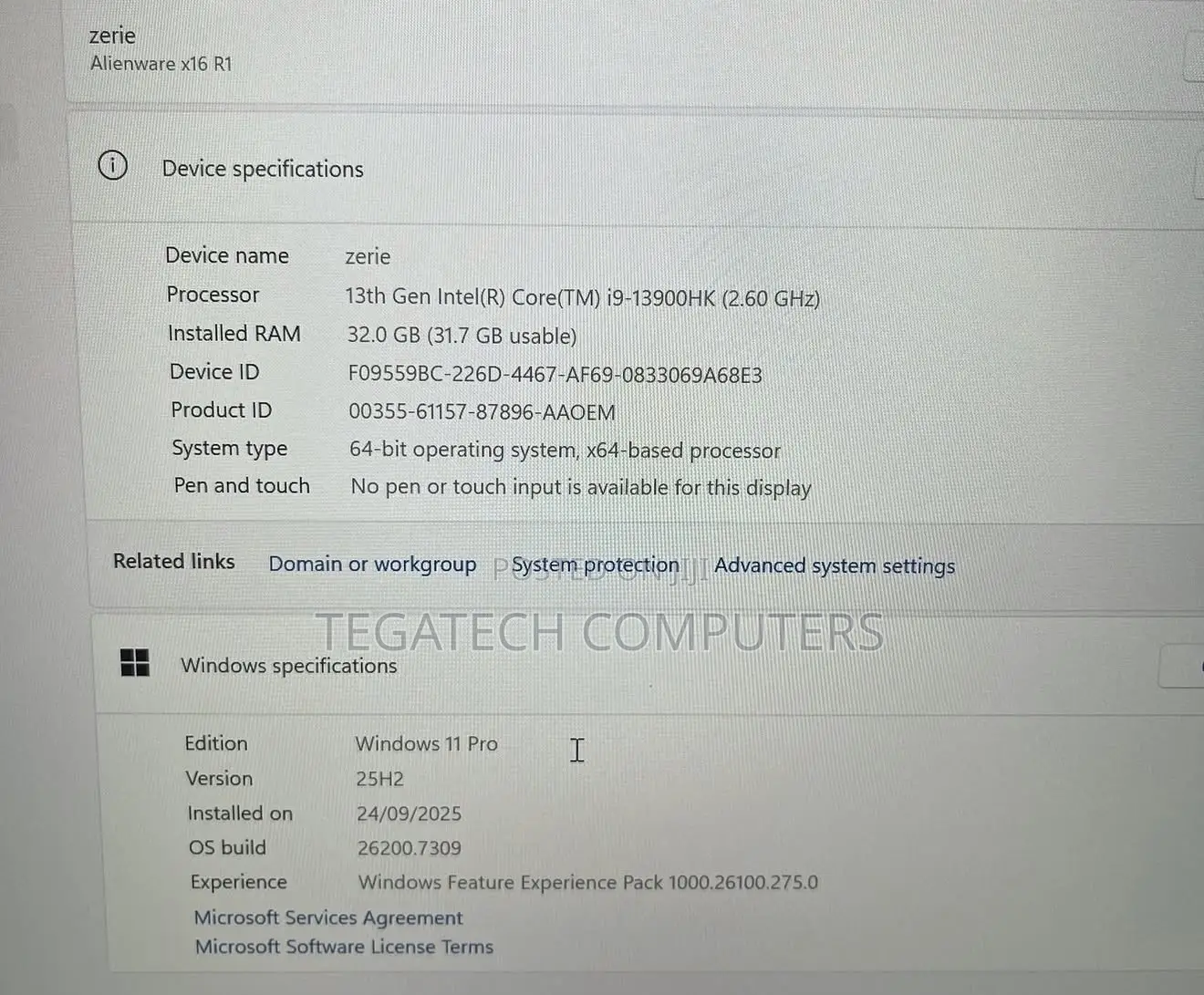 New Laptop Alienware M17x R2 32GB Intel Core i9 SSD 2T