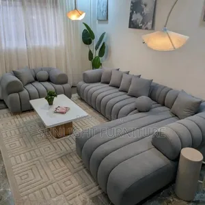 Brand Sew Set of Sitting Room Sofa Fabric Chair With Center Table