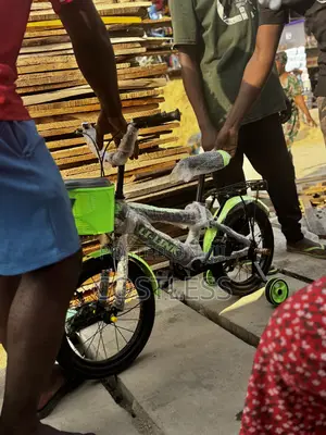 16-Inch Bicycle With Training Wheels and a Front Basket