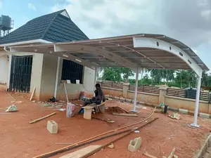 Danpalon Carport for Two Cars Park Side by Side Comfortably