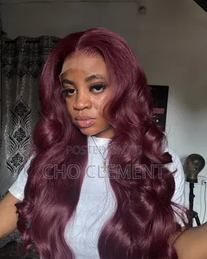 SDD Bounce Burgundy Wig