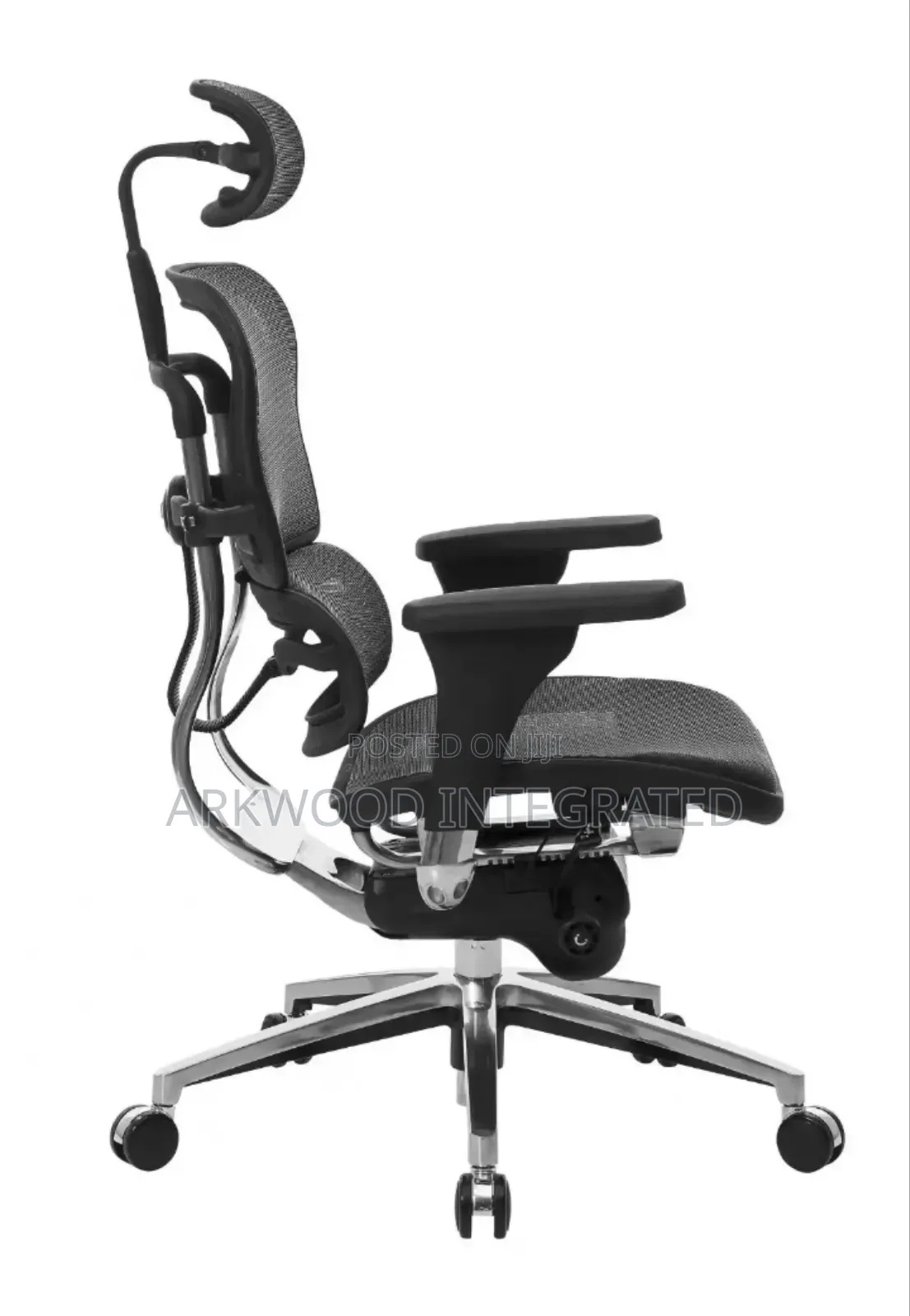 Ergonomic Mesh Chair With Adjustable Support & Seat, Big Mechanism
