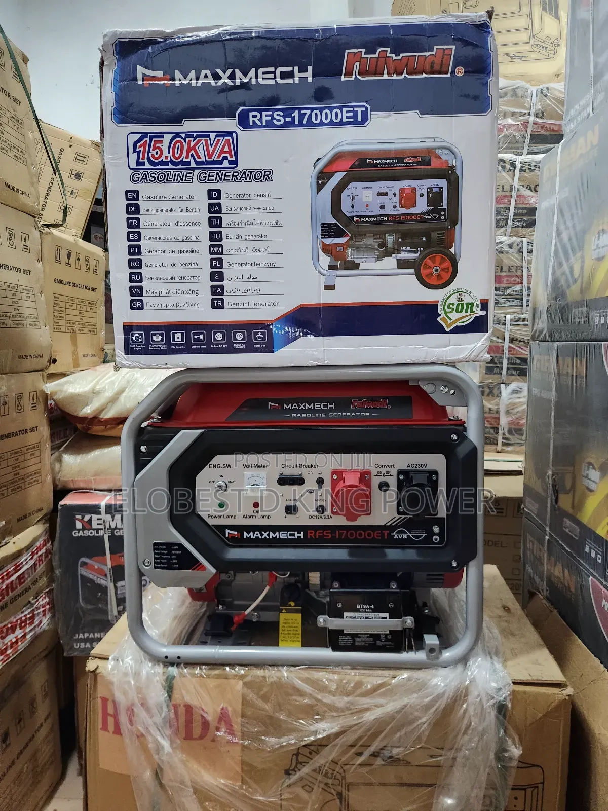 15kva Three Phase Petrol Generator Set With 100% Pure Copper Coil
