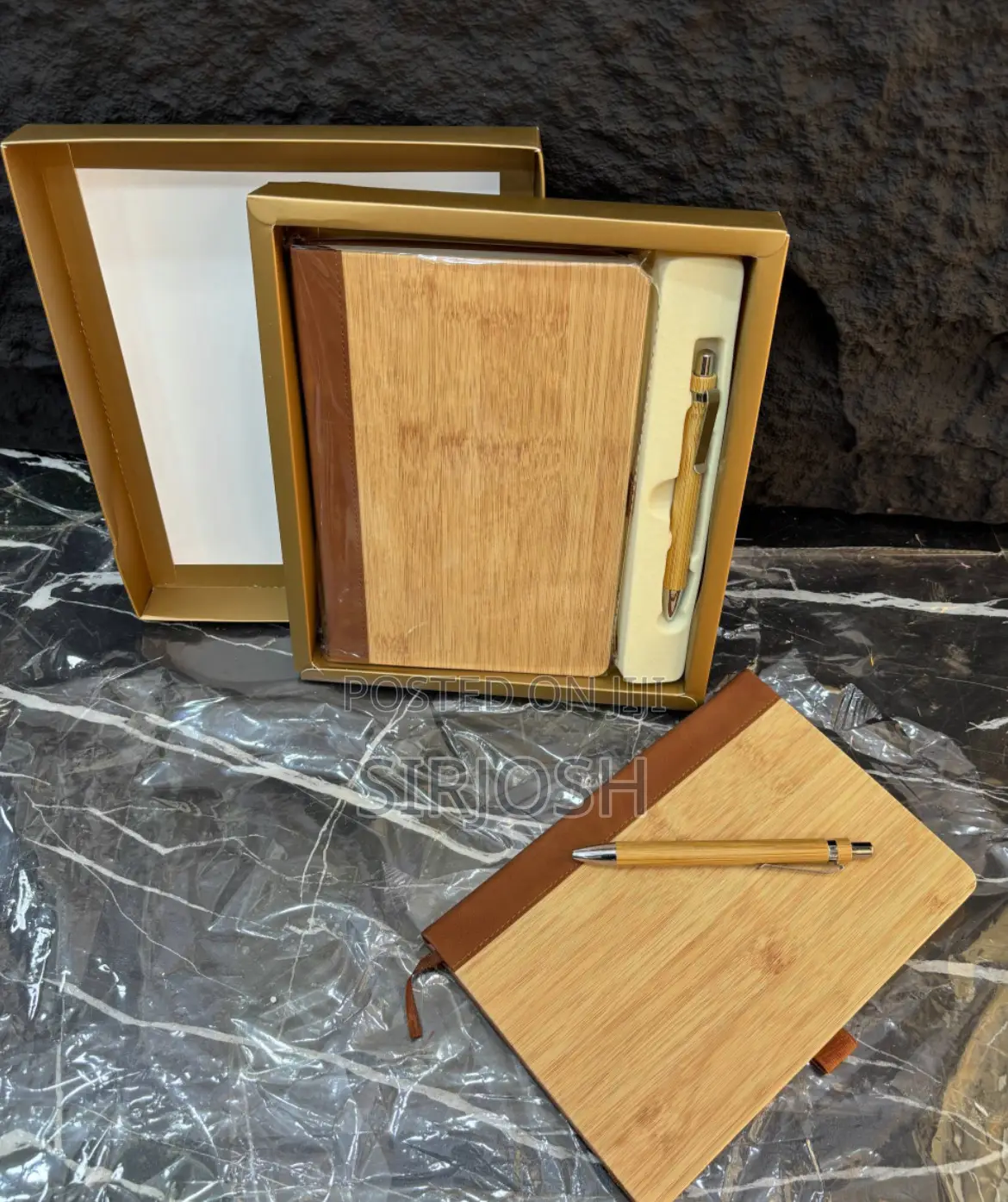 New Design 2in1 Bamboo Cooperate Gift Set