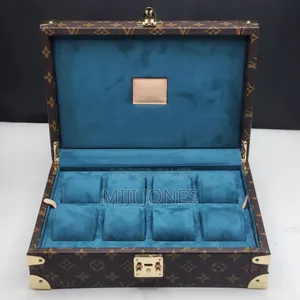 *Louis Vuitton‐Inspired Watch Organizer Box – Holds 8 Timepieces*