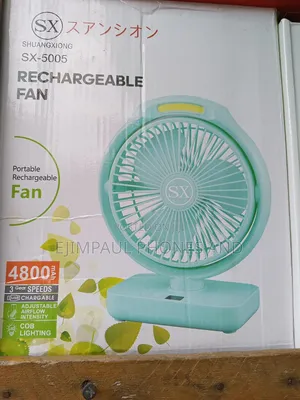 Sx Rechargeable Table Fan- Inches Household Table Fan