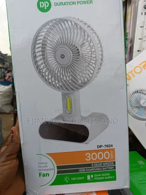 Dp Led Light Rechargeable Mini Fan (Dp-7624)