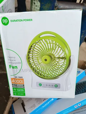 Dp Desktop Rechargeable Fan With Led Light-(7605)