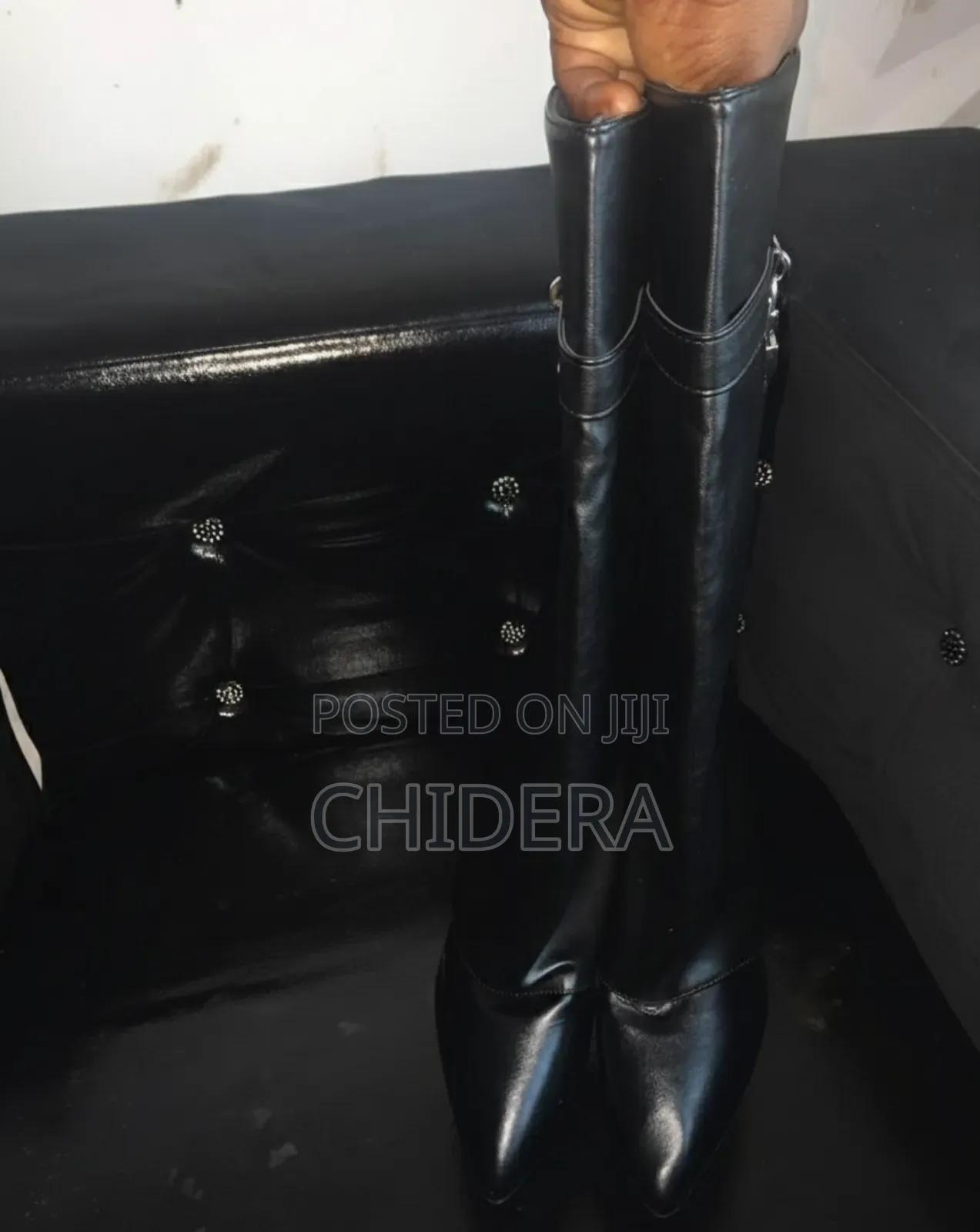 Brand New Black Knee-High Boots (Never Worn)