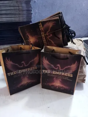 100 Pieces Of Small Customize Brown Paper Bag
