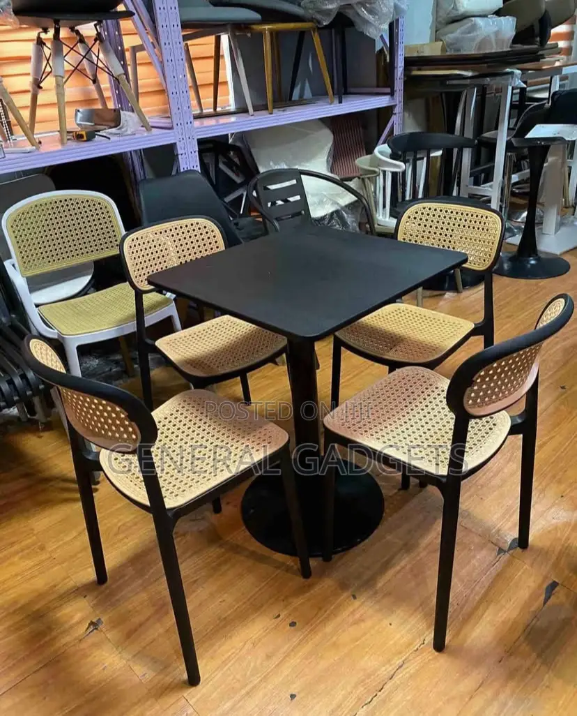 Wooden Table With 4 Chairs