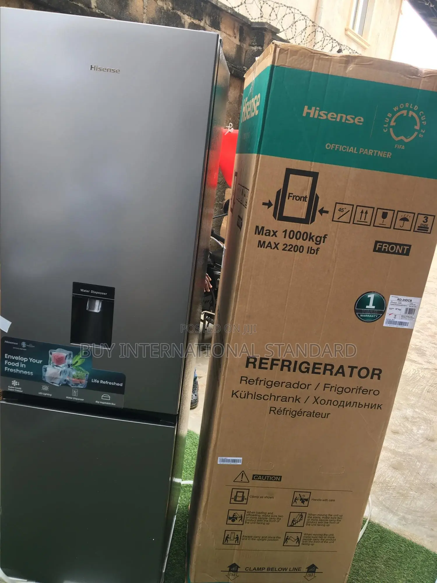 Hisense 264 L Double Door Bottom Freezer Fridge