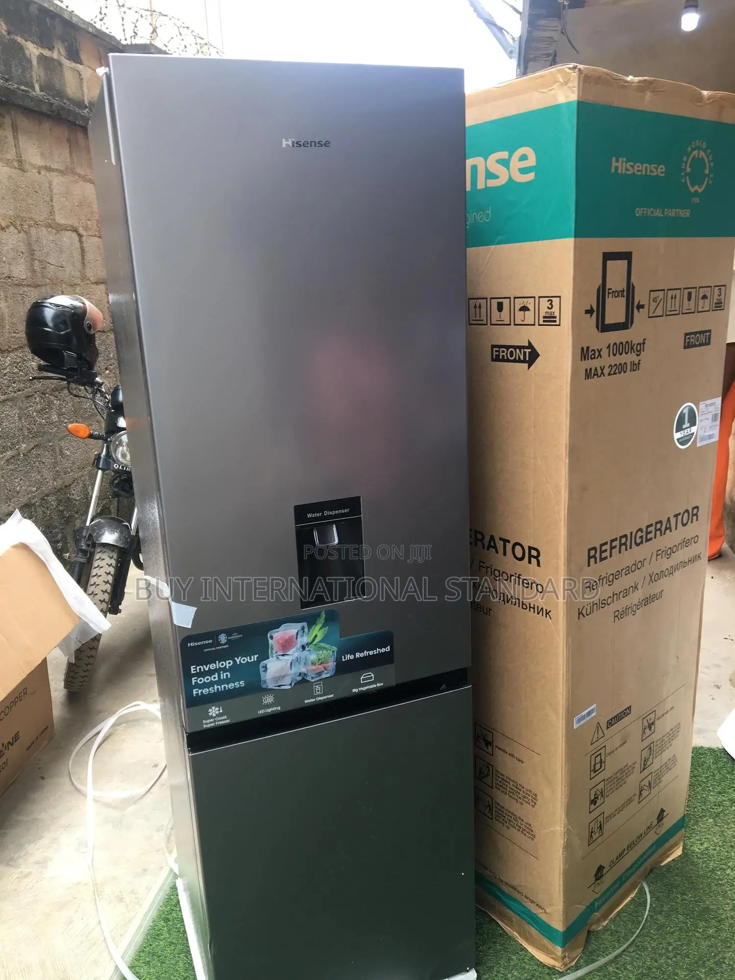 Hisense 264 L Double Door Bottom Freezer Fridge