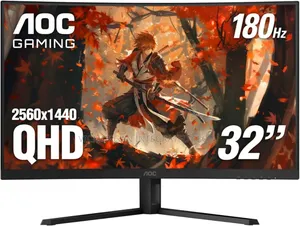 Aoc Cq32g4ve 32" Curved Gaming Monitor QHD 2560x1440, 180hz,