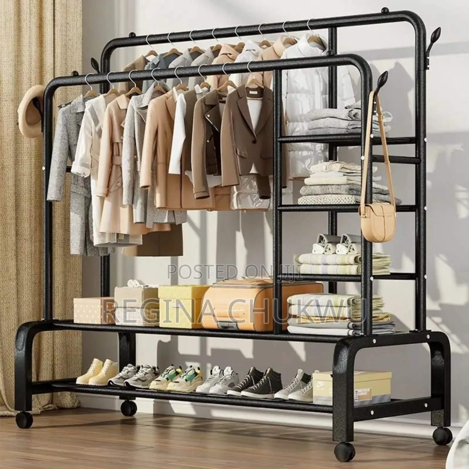 Cloth Hanger With Wheels