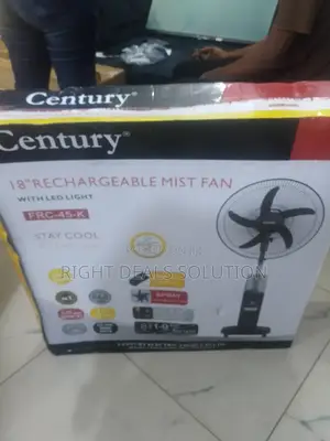 Beat the Heat: Century 18-Inch Rechargeable Standing Misting Fan
