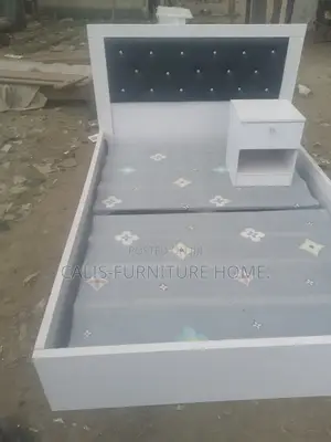 6ft X 4.5ft Bedframe. Off-White