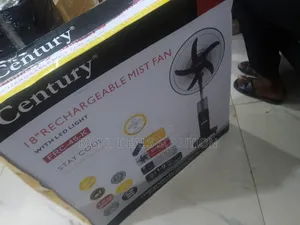 Advanced Century 18" Rechargeable Misting Fan With Timer Remote