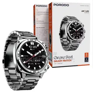 Chrono Steel Smart Watch 143 Amoled Display