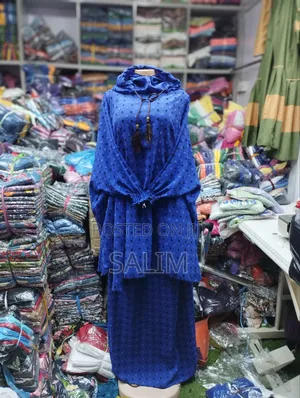 Stylish Double Capped Gown Hijab With Skirt