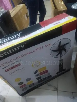 Take the Chill With You – Century’S 18" Rechargeable Mist Fan