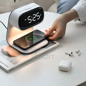 Executive Wireless Charger With Time Lamp (Wholesales Only