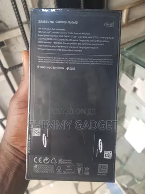 New Samsung Galaxy Note 10 5G 256 GB Black