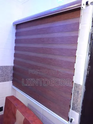 Rugged Grade Coffee Brown Day and Night Window Blinds (Per SQFT Mtr)
