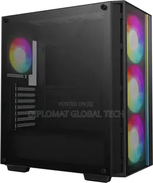 Deepcool Matrexx 55 Mesh V4 C Tempered Glass Atx Case, 3x 140mm Argb