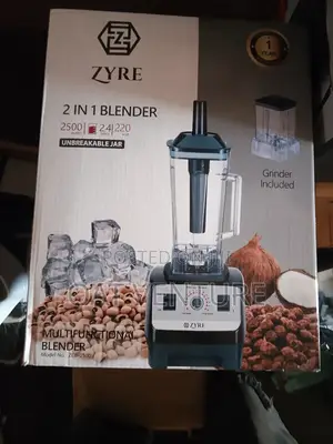 High-Speed Zyre Multifunctional Blender Grinder - 2500 Watts