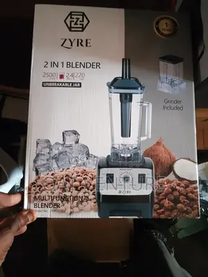 High-Speed Zyre Multifunctional Blender Grinder - 2500 Watts
