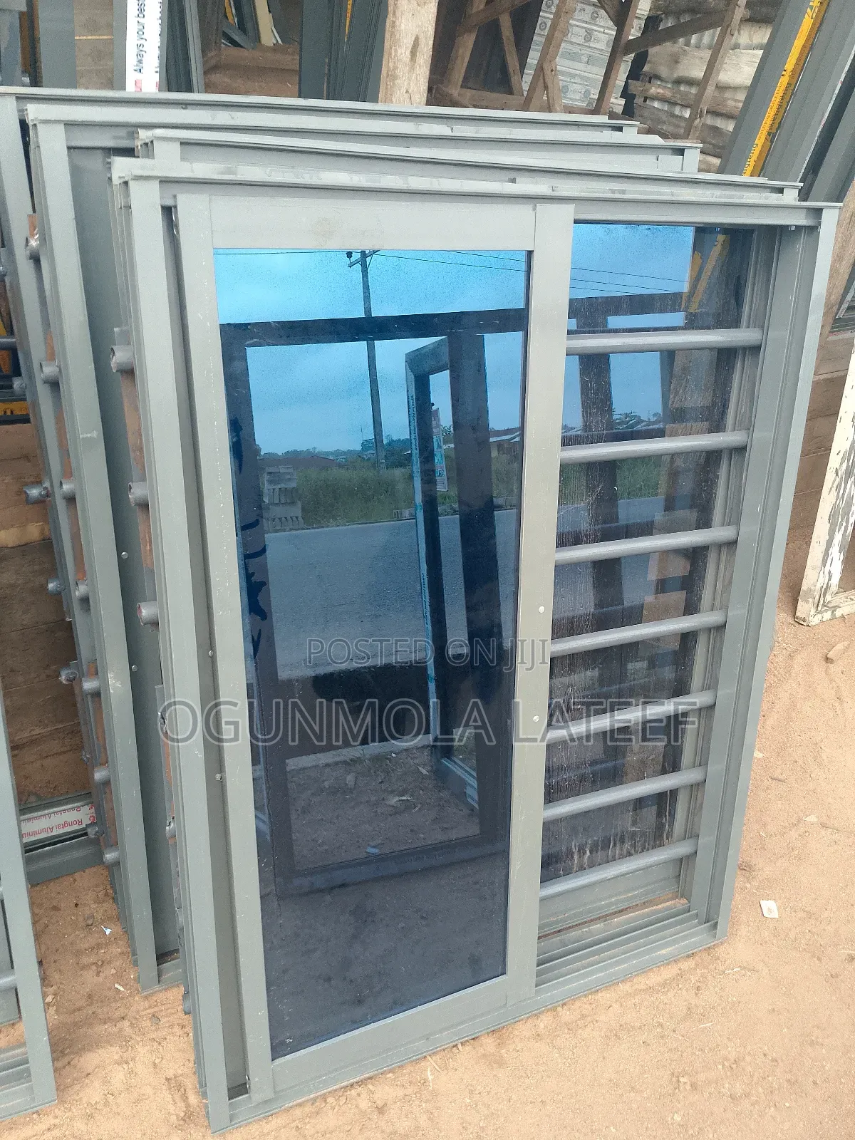 Sliding Aluminum Window With Net and Burglary