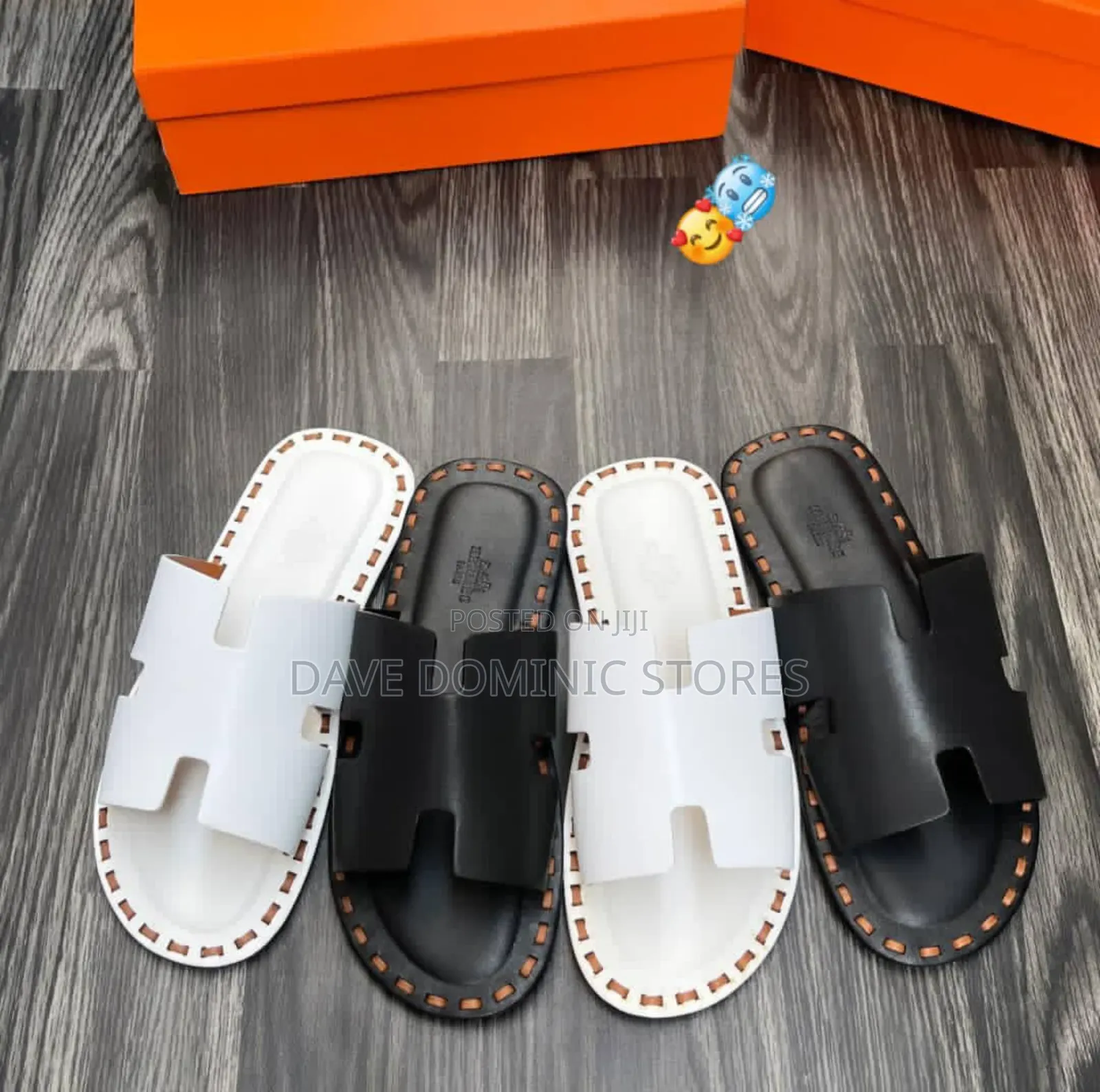 Original Hermes Cover Thread Side Mule Sandals