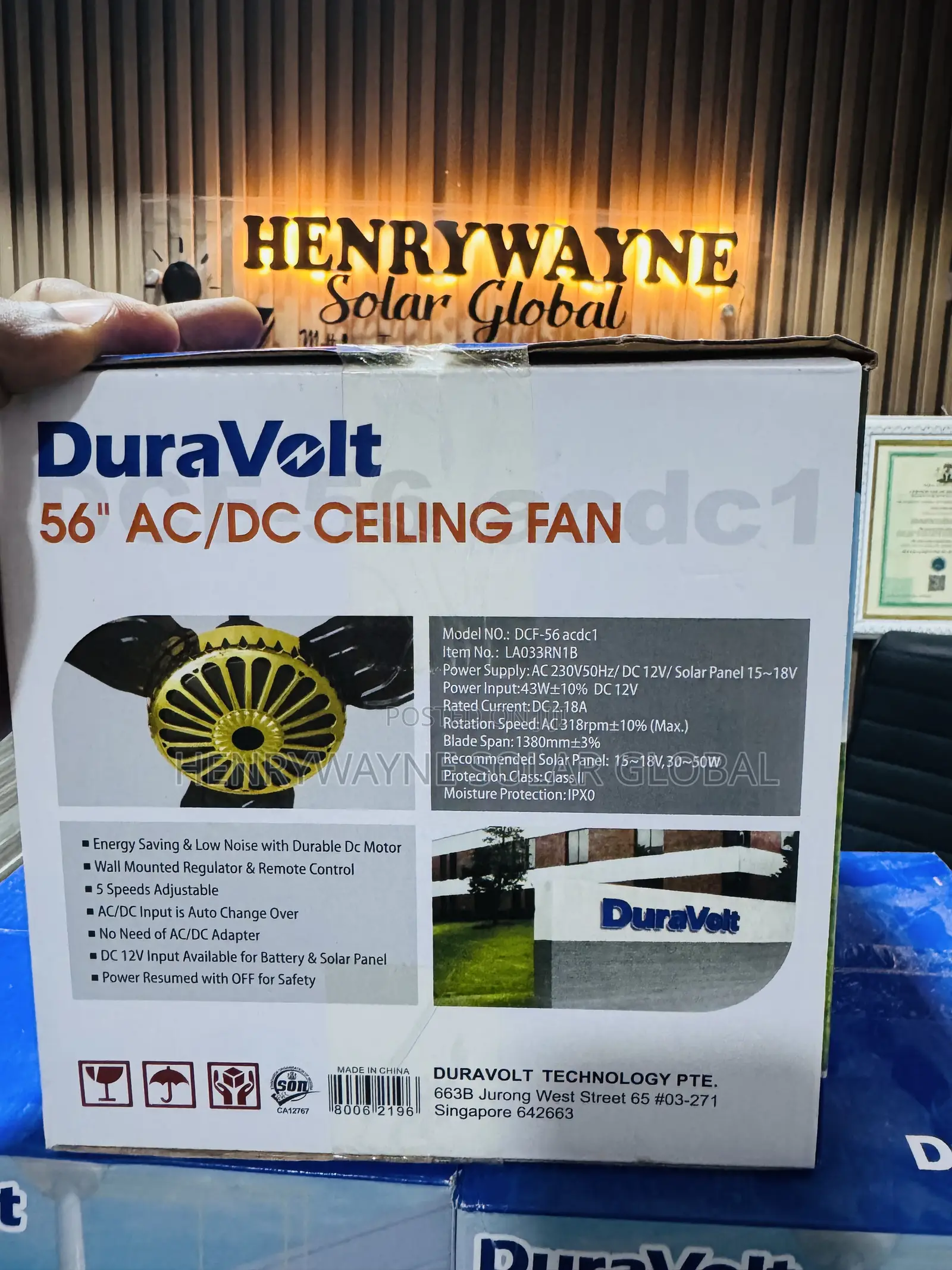 Ac/Dc Duravolt Fan