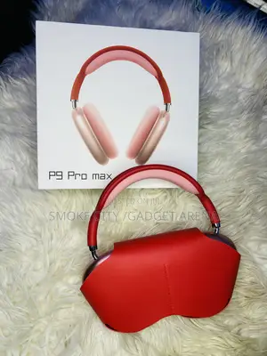 P9 Pro Max Bluetooth Headset ,Available in Black,Blue,Red,Purple,Green