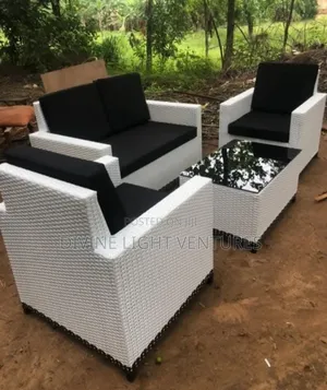 Indoor and Outdoor 4, Seater Rattan Chair and Table