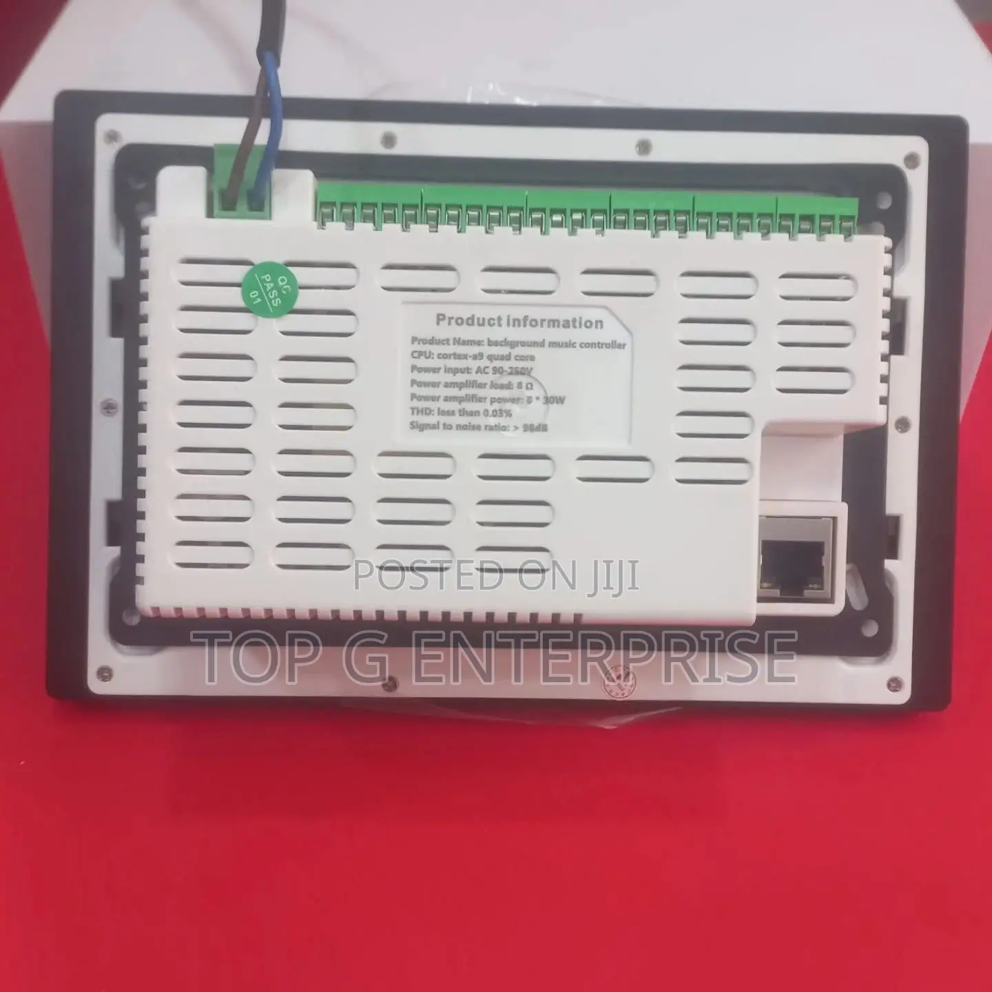 8 Inches Control Panel With 4 Zones Amplifier