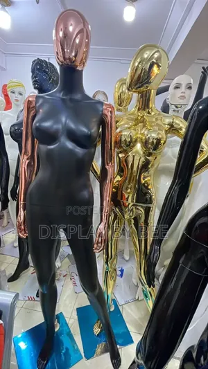 Female Mannequin Black and Rose Gold