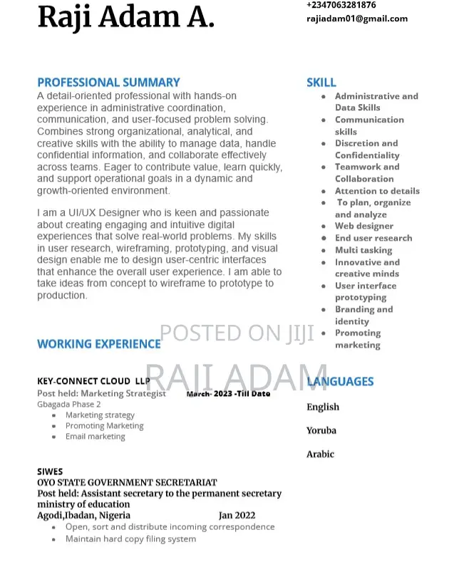 Remote CV (Work From Home