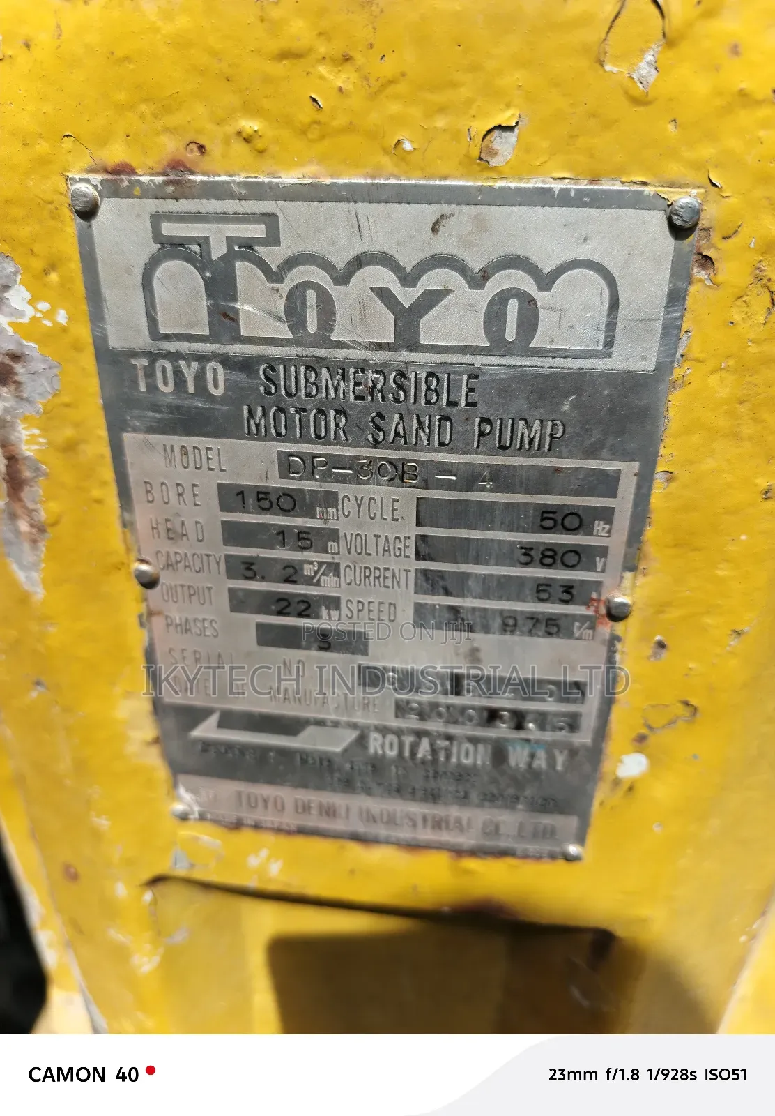 30kw 960 Sewage Pump