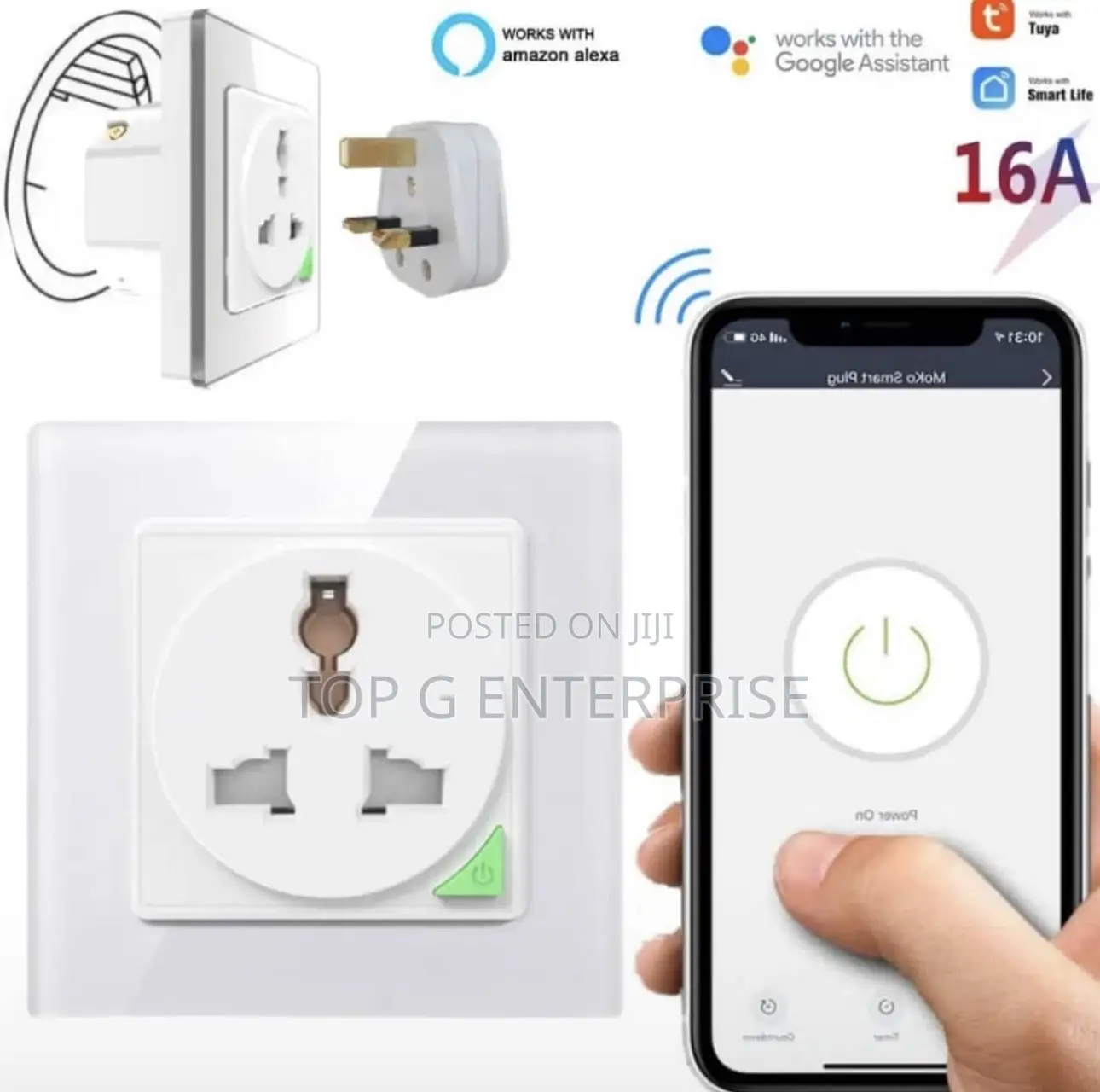 Tuya Smart Socket (Hard Surface)