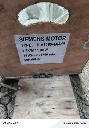 2hp 1450rpm Siemens Electric Motor