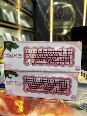 Ijoy Wave Sync Wireless Keyboard – Pink Retro Style
