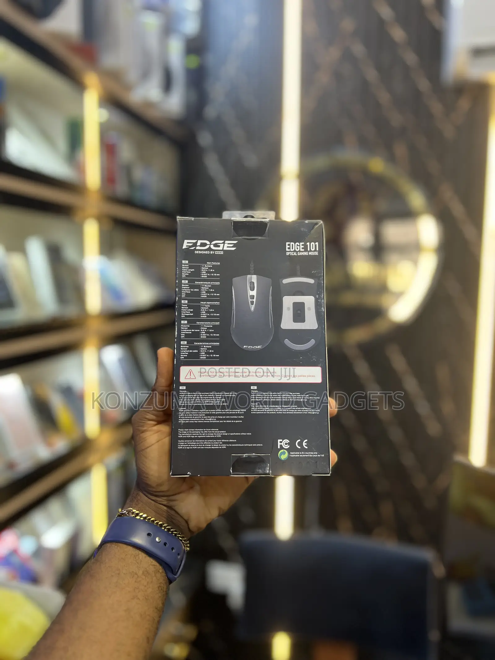 Edge 101 Optical Gaming Mouse – High Precision Wired Mouse